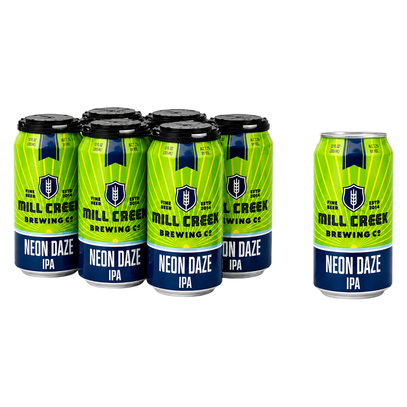 Mills Creek Brewing Neon Daze West Coast IPA 6pk 12oz Can