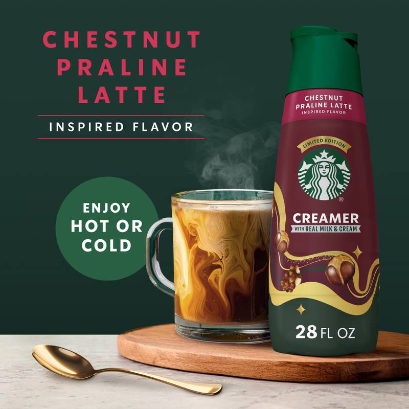 Starbucks Chestnut Praline Inspired Dairy Creamer 28oz Btl