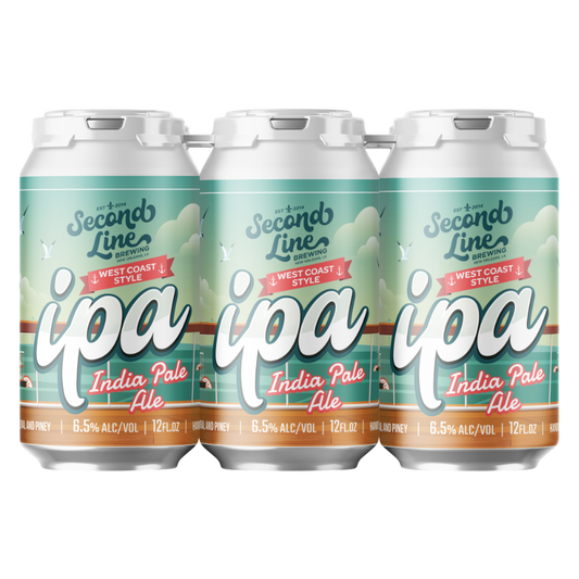 Second Line West Coast Style IPA 6pk 12oz Can