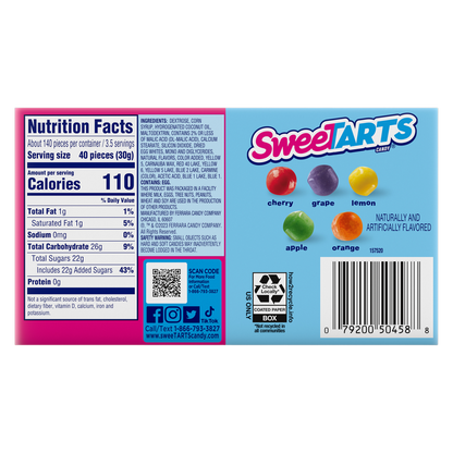 SweeTARTS Mini Chewy Theater Box, 3.75oz