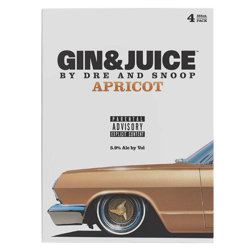 GIN & JUICE Apricot 4pk 355ml Can 5.9% ABV