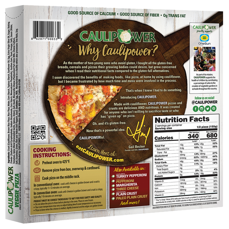 CAULIPOWER Veggie Stone-fired Cauliflower Crust Pizza 11.5in 10.9oz