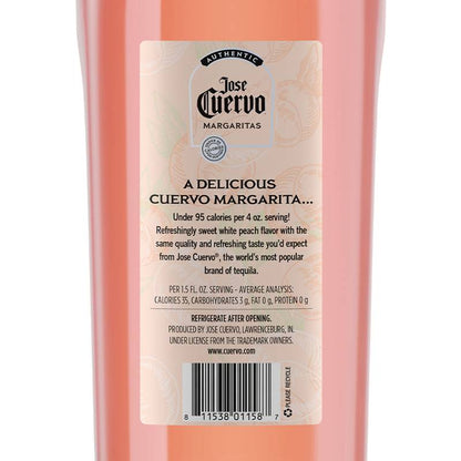 Jose Cuervo Authentic Margarita White Peach Light Ready to Drink Cocktail 1.75L 9.95% ABV
