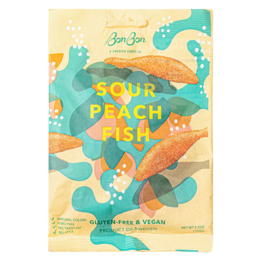 BonBon Sour Peach Fish, 5.2oz
