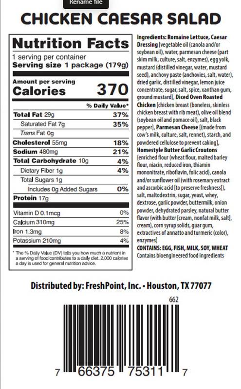 Fresh Caesar Salad with Chicken - 6.3oz