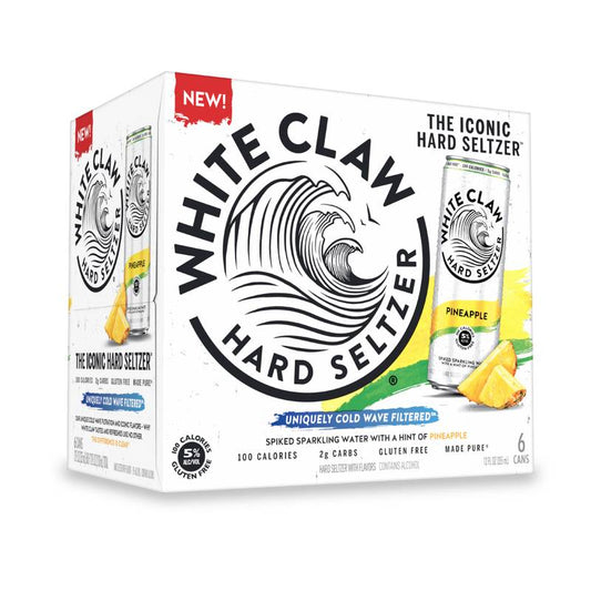 White Claw Hard Seltzer Pineapple 6pk 12oz Cans