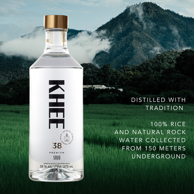KHEE 38 Premium Soju 375ml (76 Proof)