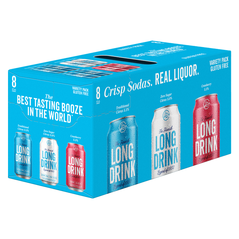 Long Drink Red White and Blue Variety Pack 8pk 12oz cans