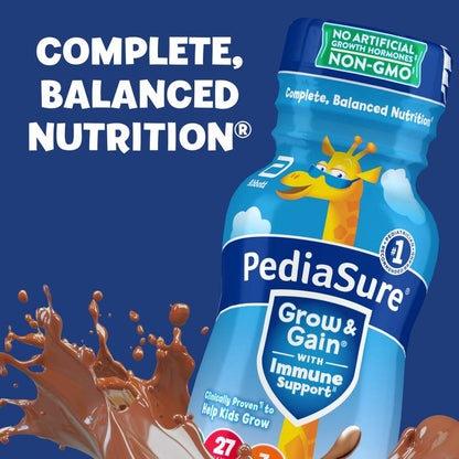 Pediasure Grow & Gain Chocolate Flavor Shake 6pk 8oz Ctn