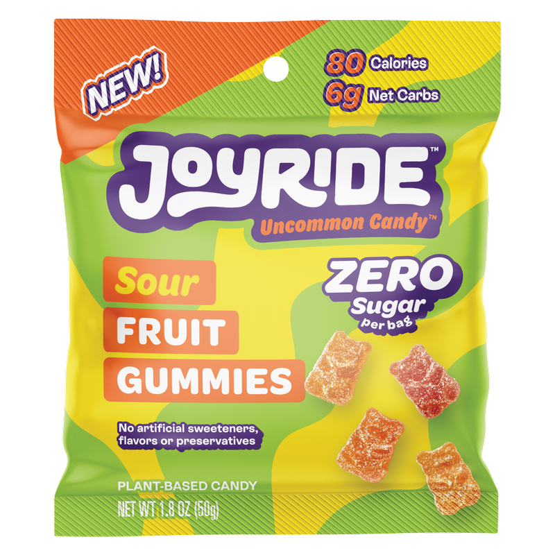 Joyride Zero Sugar Sour Fruit Gummies 1.8oz