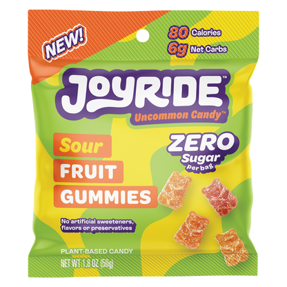 Joyride Zero Sugar Sour Fruit Gummies 1.8oz