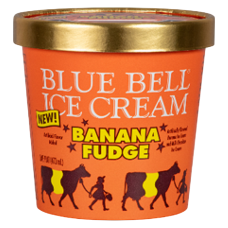 Blue Bell Banana Fudge Pint 16oz