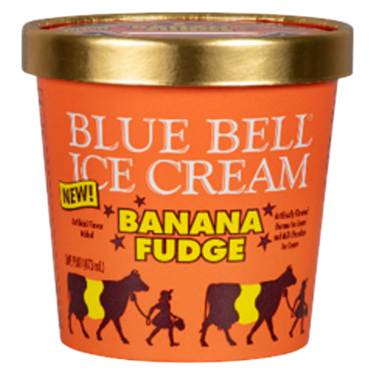 Blue Bell Banana Fudge Pint 16oz
