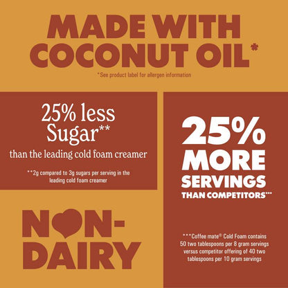 Coffee Mate Pumpkin Spice Cold Foam 14oz Btl