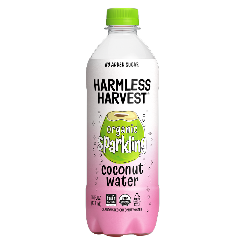 Harmless Harvest Organic Sparkling Coconut Water 16oz Btl