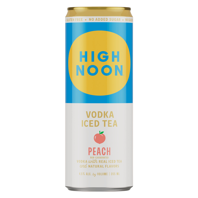 High Noon Hard Tea Peach 4pk 12oz Cans 4.5% ABV