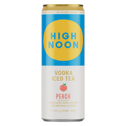 High Noon Hard Tea Peach 4pk 12oz Cans 4.5% ABV