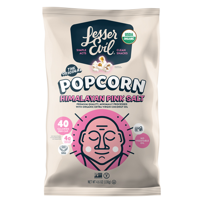 LesserEvil Himalayan Pink Salt Organic Popcorn 5oz