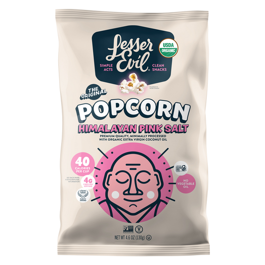 LesserEvil Himalayan Pink Salt Organic Popcorn 5oz