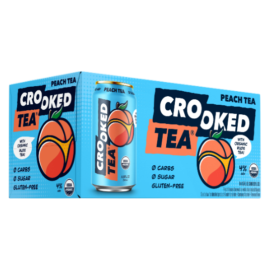 Crooked Tea Peach 8pk 12oz Can 4% ABV