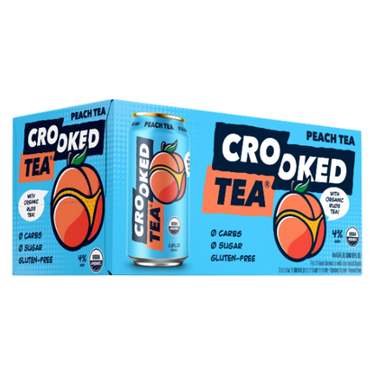 Crooked Tea Peach 8pk 12oz Can 4% ABV
