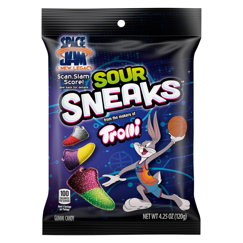 Trolli Space Jam Sneaks Gummy Candy 4.25oz