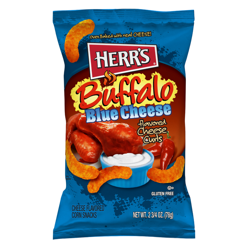 Herr's Buffalo Blue Cheese Curls, 2.75 oz