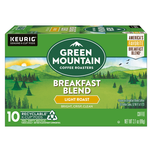 Green Mountain Coffee Breakfast Blend K-Cups 10ct Box