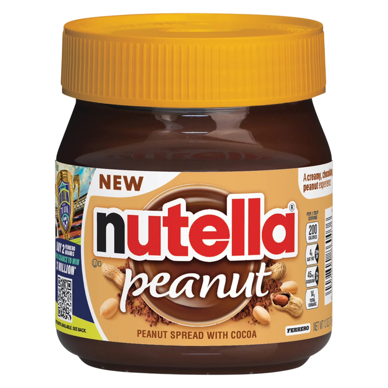 Nutella Peanut Spread with Cocoa, 13oz