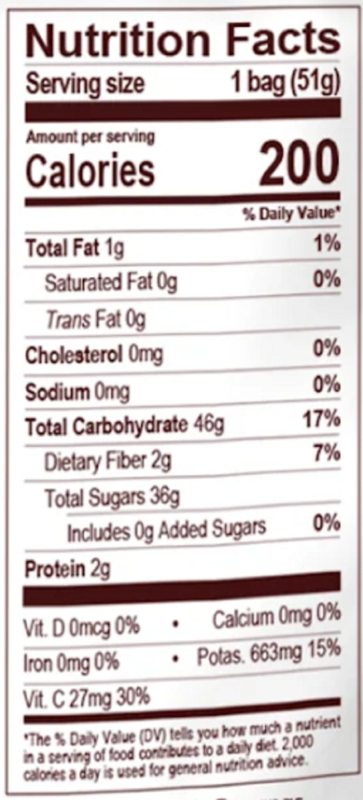 Natierra Freeze Dried Bananas and Strawberries Mix, 1.8oz