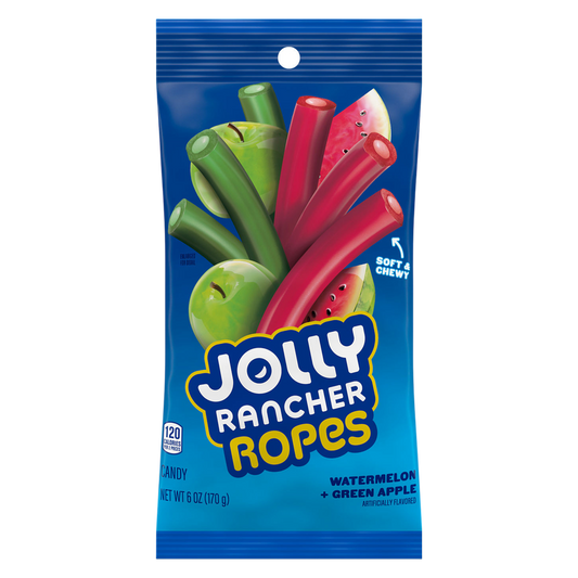 Jolly Rancher Ropes Watermelon & Green Apple, 6 oz