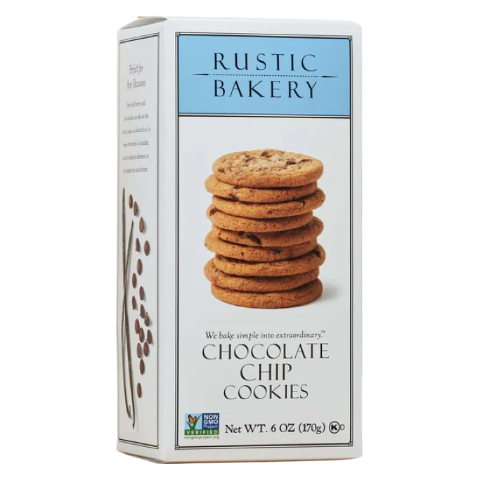 Rustic Bakery Chocolate Chip Cookies, 6 oz
