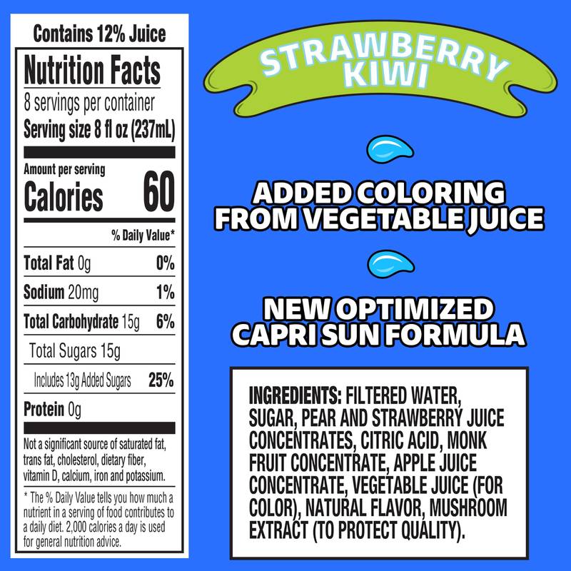 Capri Sun Strawberry Kiwi 64oz Btl