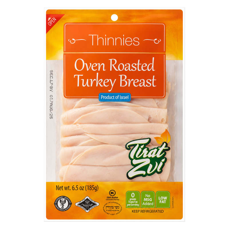 Tirat Zvi Thinnies Oven Roasted Turkey Slices - 6.5oz