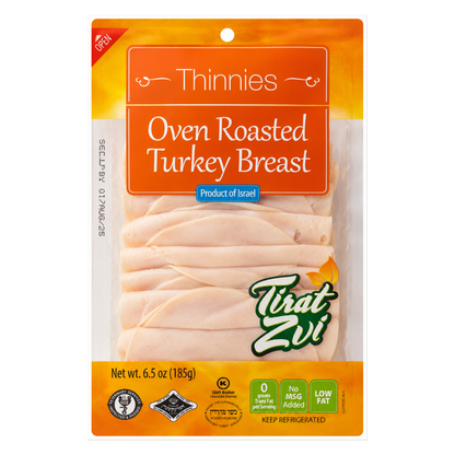 Tirat Zvi Thinnies Oven Roasted Turkey Slices - 6.5oz