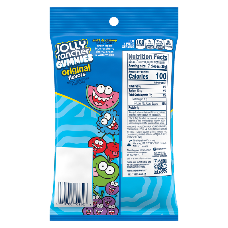 Jolly Rancher Assorted Fruit Flavored Gummies 7oz