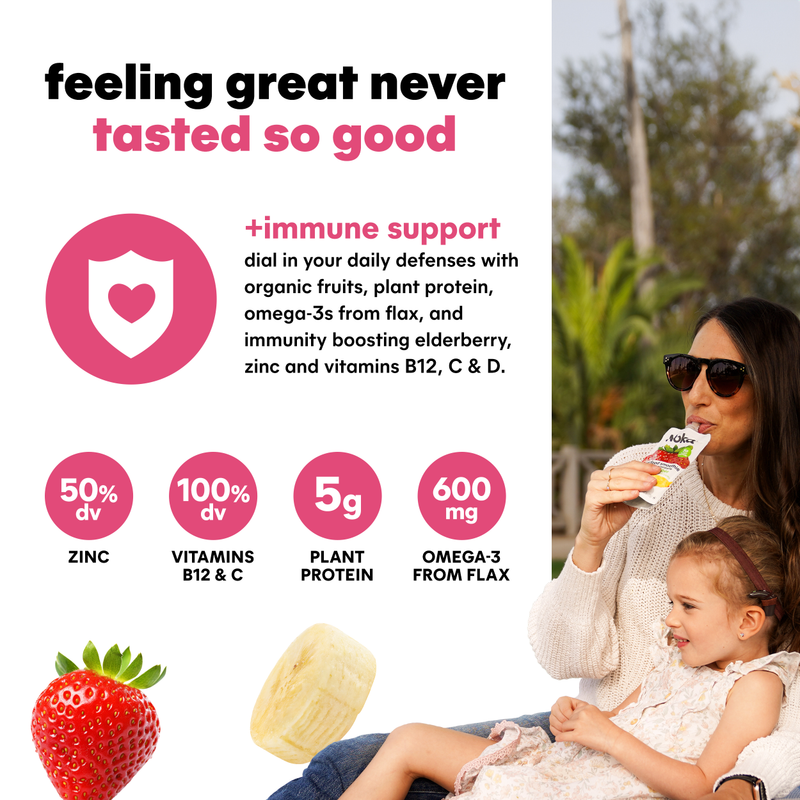 Noka Strawberry Banana Superfood Smoothie 6pk 4.22oz Box