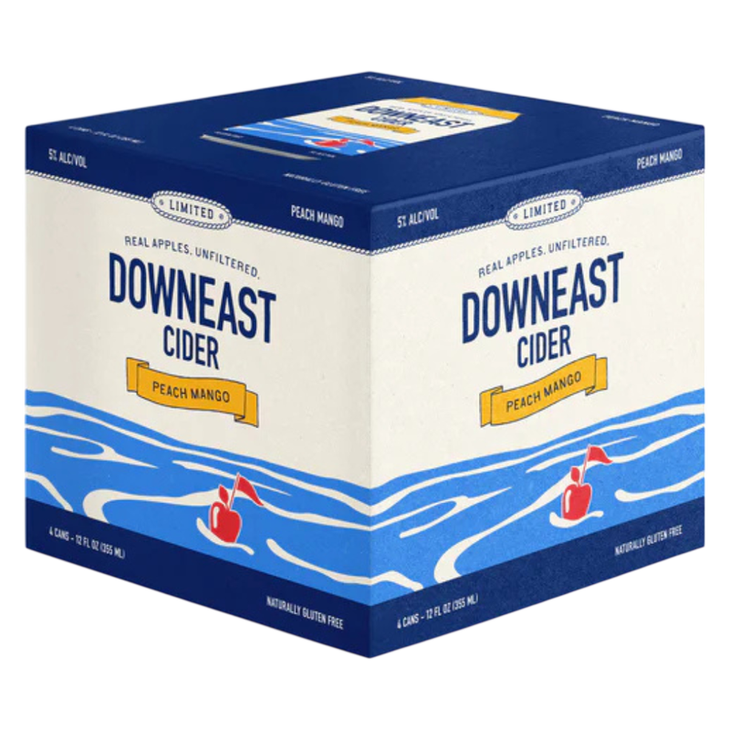 Downeast Cider Seasonal - Peach Mango 4pk 12oz Can 5.0% ABV