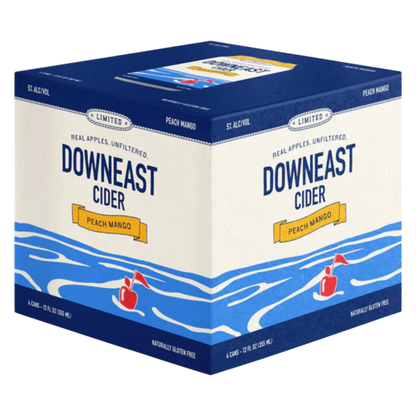 Downeast Cider Seasonal - Peach Mango 4pk 12oz Can 5.0% ABV