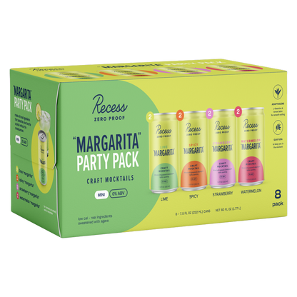 Recess Zero Proof Mini Margarita Party Pack 8pk/7.5oz Cans