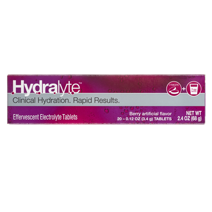 Hydralyte Berry Effervescent Electrolyte Tablets 20ct