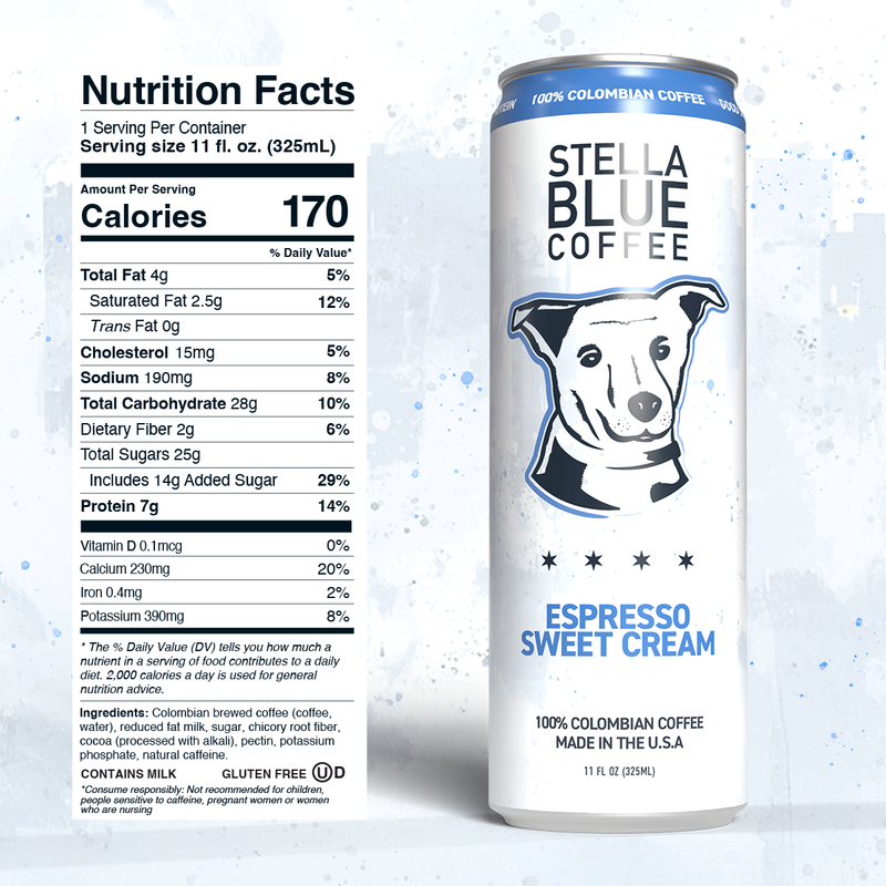 Stella Blue Coffee Espresso Sweet Cream, 11 oz
