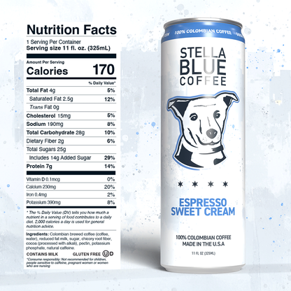 Stella Blue Coffee Espresso Sweet Cream, 11 oz