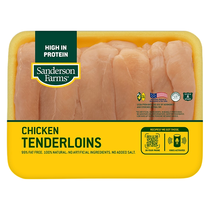 Sanderson Frozen Chicken Breast Tenders - 1lb