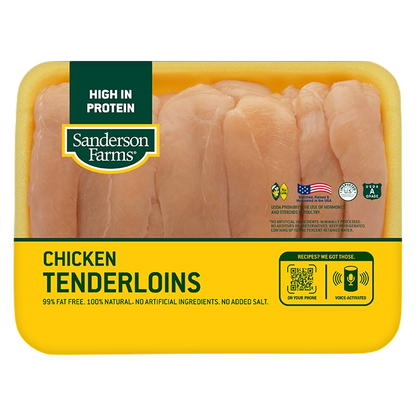 Sanderson Frozen Chicken Breast Tenders - 1lb