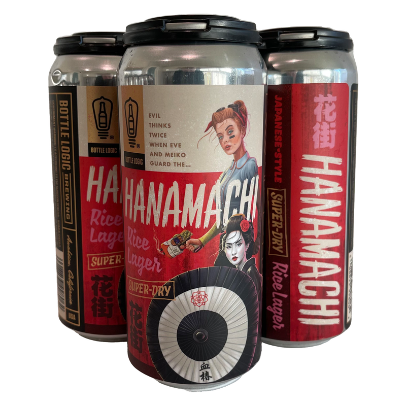 Bottle Logic Brewing Hanamachi Rice Lager 4pk 16oz Can