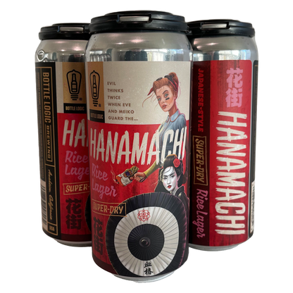 Bottle Logic Brewing Hanamachi Rice Lager 4pk 16oz Can