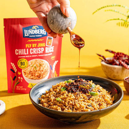 Lundberg X Fly by Jing Chili Crisp Jasmine Rice, 8oz.
