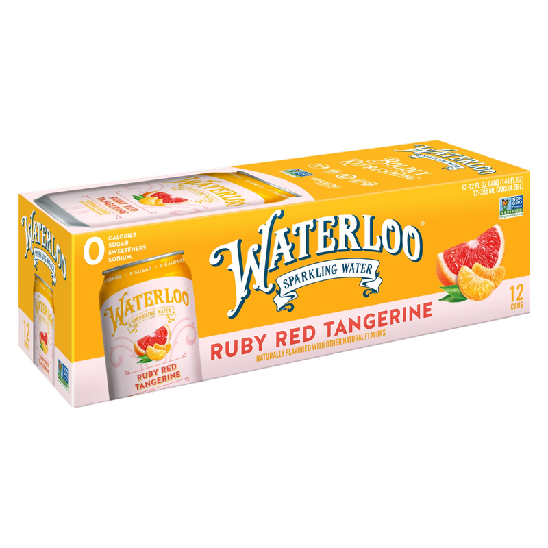 Waterloo Ruby Red Tangerine Sparkling Water 12pk 12oz Can