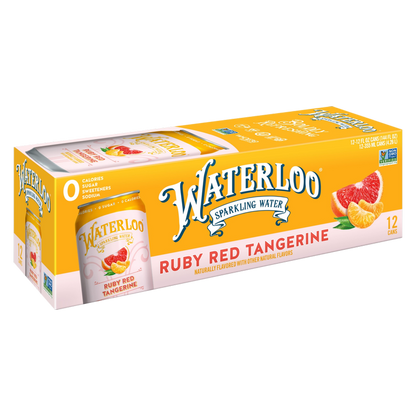 Waterloo Ruby Red Tangerine Sparkling Water 12pk 12oz Can